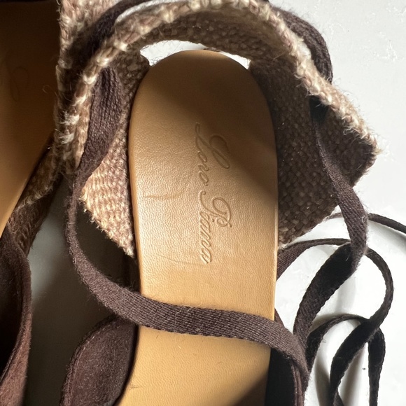 Loro Piano Suede wedge espadrille size 37 - Picture 2 of 4